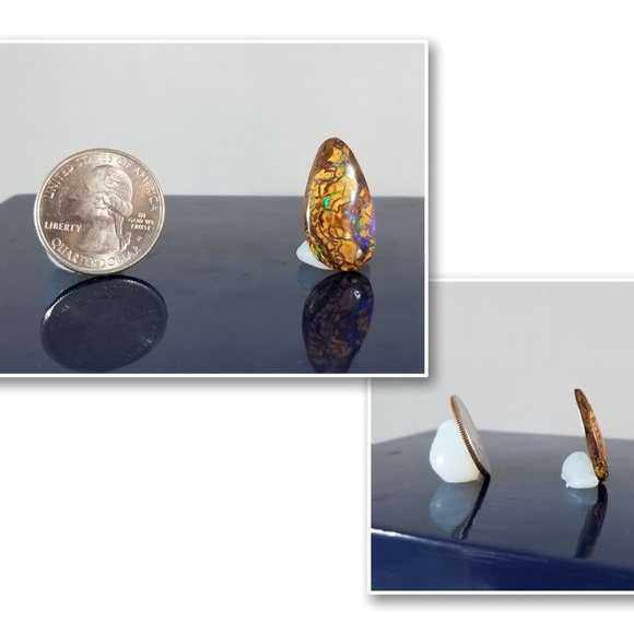 *****SOLD****Colorful Australian Opal Cabochon - Picture 3 of 8